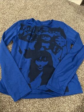 Graphic Blue Long-Sleeve Tee